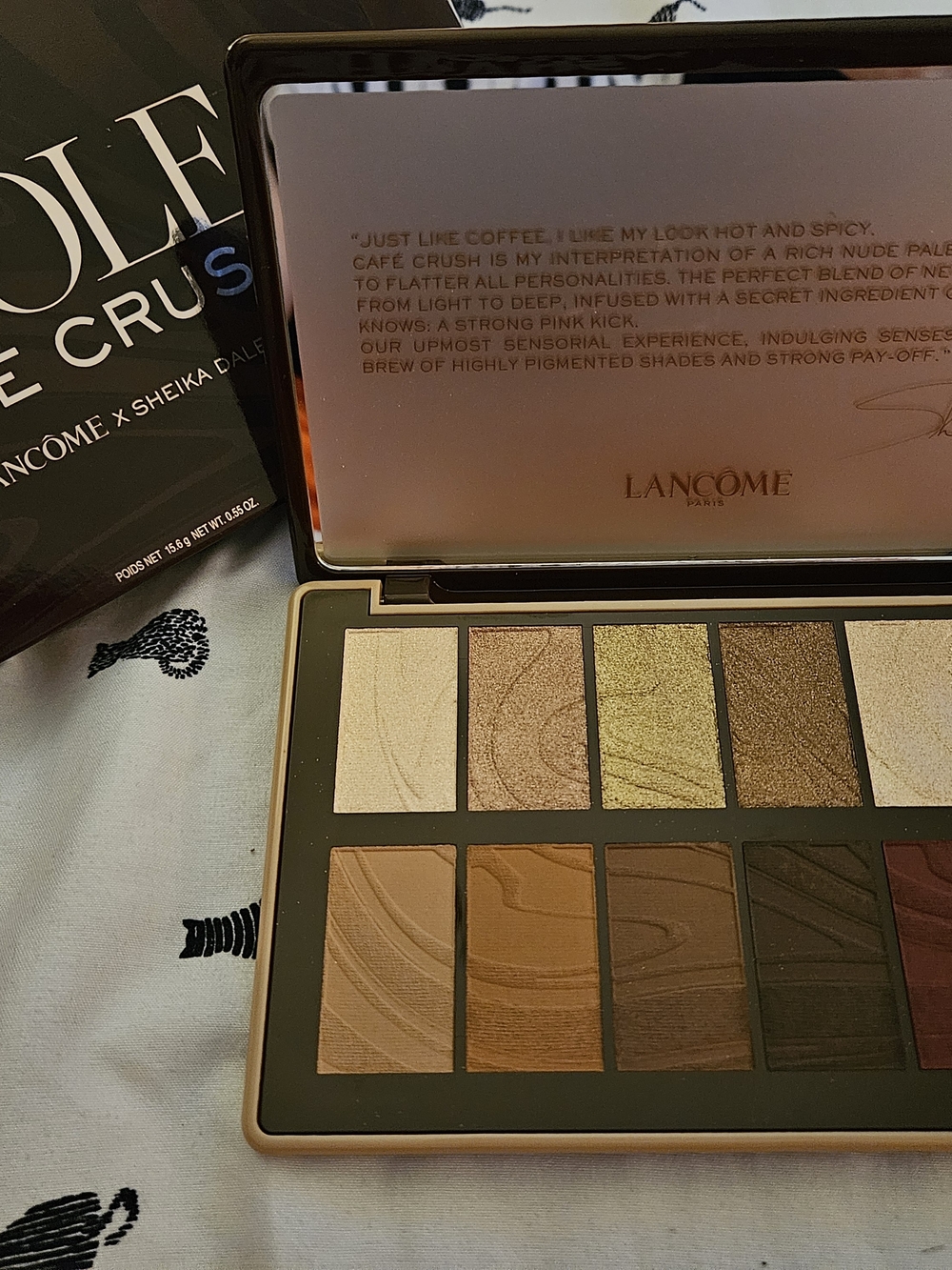 Lancôme Café Crush Eyeshadow Palette - Brown, Gold & Bronze Tones - Picture 2 of 12